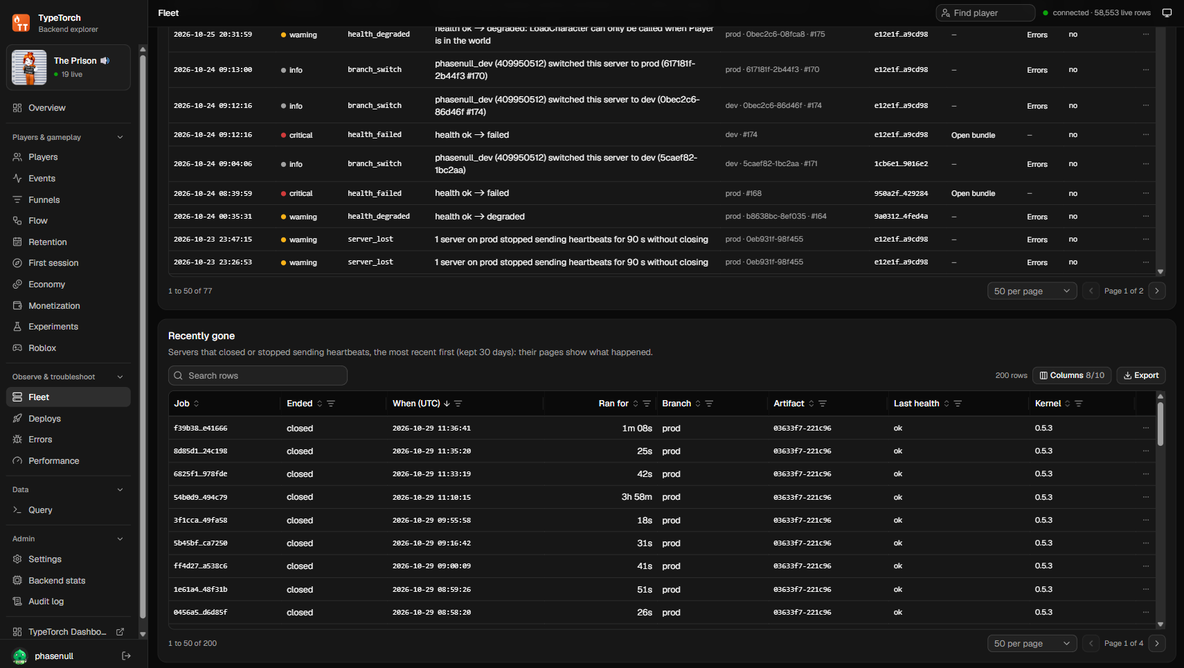 TypeTorch backend explorer