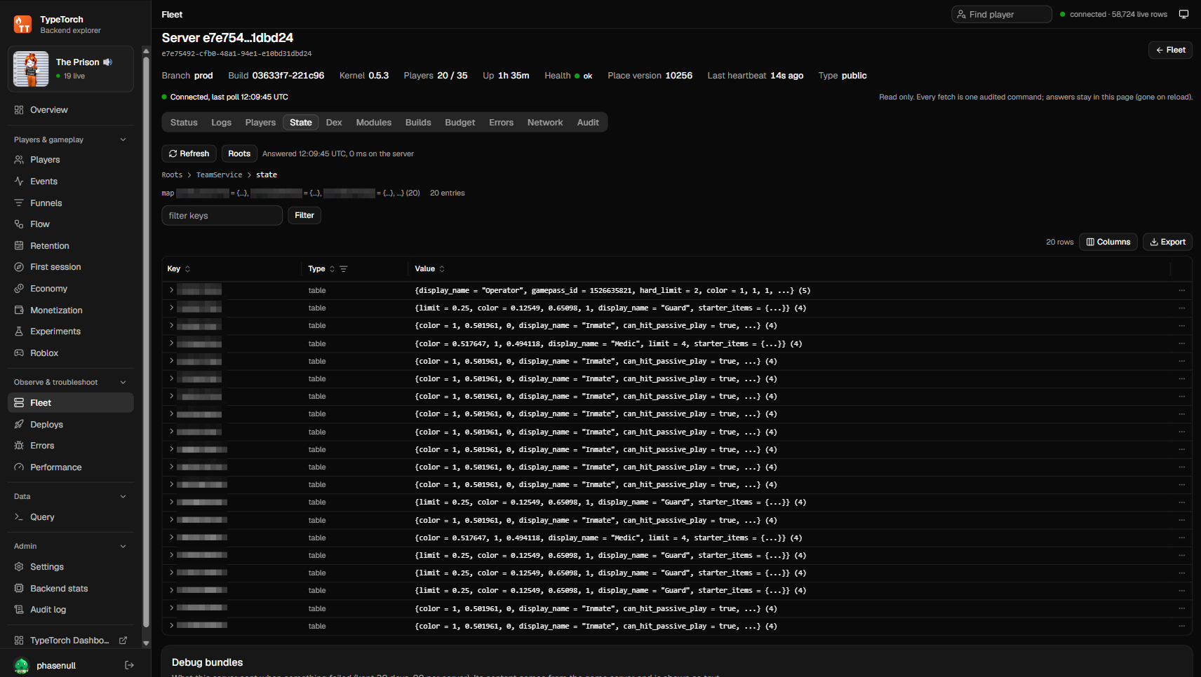 TypeTorch backend explorer