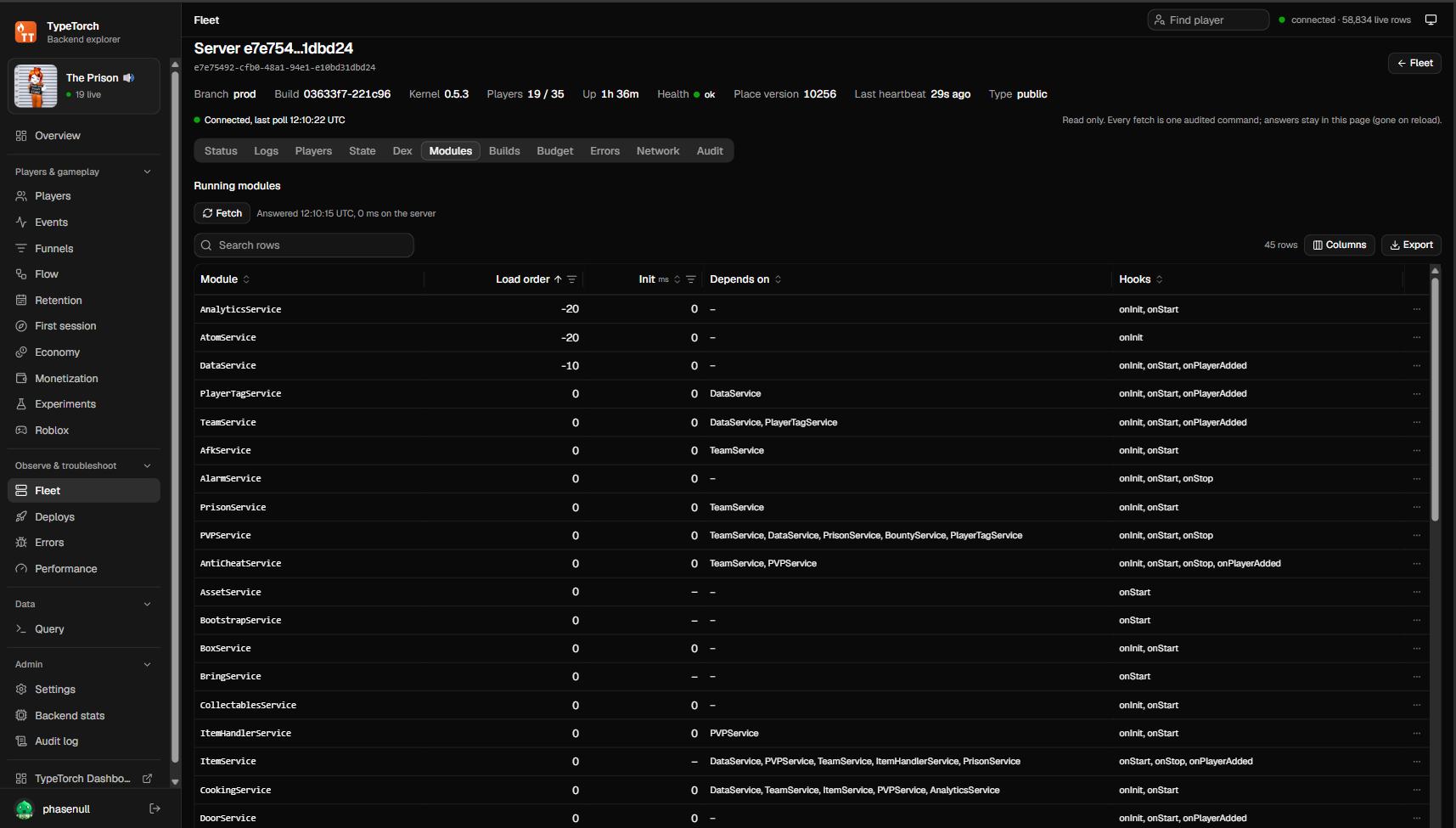 TypeTorch backend explorer